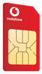 Vodafone Multi Sim Card  Front